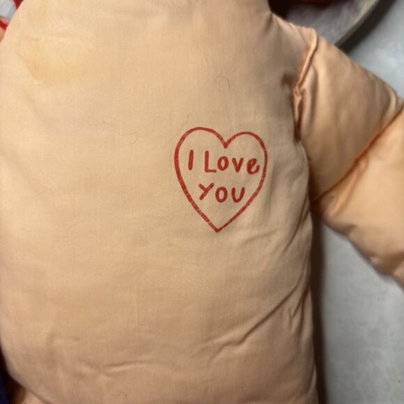 Raggedy Ann Cloth Doll 36” Jumbo Size – Vintage Style Red Yarn Hair Blue Pants C - Picture 6 of 7